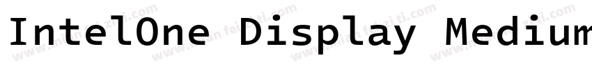 IntelOne Display Medium字体转换